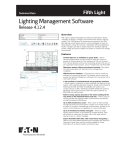 Lighting Management Software Spec Sheet