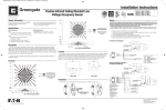 MicroSet PIR Low Voltage Ceiling Sensor Installation Instructions - English