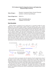 Practical, Asymmetric Redox-Neutral Chemical Synthesis via Borrowing Hydrogen