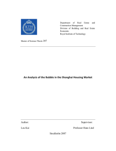 397Analysis of bubble in Shanghai housing marketHL