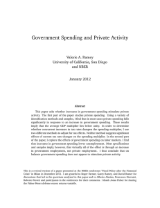 "Does Government Spending Stimulate Private Activity?"