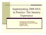El proceso de cambio de año de referencia e integración de las estadísticas económicas en Jamaica (STATIN, Jamaica)