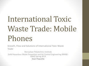 Paper #1 - Power Point - International Toxic Wast+