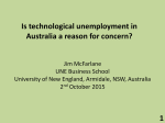 "Is Technological Unemployment in Australia a Reason for Concern?"
