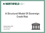 A Structural Model Of Sovereign Credit Risk