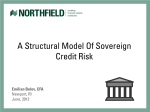 A Structural Model of Sovereign Credit Risk