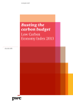 Busting the Carbon Budget: Low Carbon Economy Index.