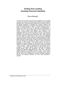 Ending Over-Lending Avoiding Financial Calamities