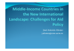 Middle-income countries in the new international landscape: challenges for aid policy