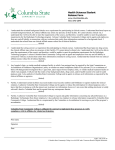 Health Sciences Student Release Form