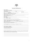 Donor Information Forms