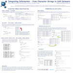 Integrating information - from char strings to SAS data libs.