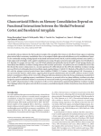 Glucocorticoid effects on memory consolidation depend on functional interactions between medial prefrontal cortex and basolateral amygdala