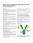 Reitmaier, Rick: Review of Immunoinformatic Approaches to In-silico B-Cell Epitope Prediction