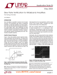 AN94 - Slew Rate Verification for Wideband Amplifiers: The Taming of the Slew