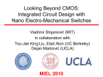 Looking Beyond CMOS: Integrated Circuit Design with Nano Electro-Mechanical Switches