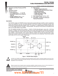 THS7002 数据资料 dataSheet 下载