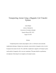 Transporting Atoms Using a Magnetic Coil Transfer System