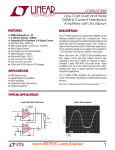 LT1260 - Low Cost Dual and Triple 130MHz Current Feedback Amplifiers with Shutdown