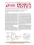 DN240 - ADSL Modems That Use the LT1886 As a Line Driver Yield Long Reach and Fast Data Rates