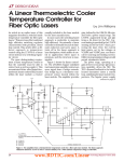 Mar 2001 A Linear Thermoelectric Cooler Temperature Controller for Fiber Optic Lasers