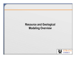 Resource and Geological Modeling Overview