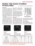 May 2004 Flexible, High Speed Amplifiers Fit Many Roles