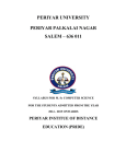 PERIYAR UNIVERSITY PERIYAR PALKALAI NAGAR SALEM – 636 011 PERIYAR INSTITUE OF DISTANCE