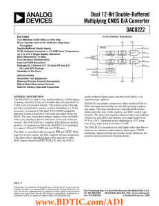 DAC8222 数据手册DataSheet 下载