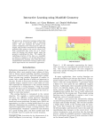 Interactive Learning using Manifold Geometry