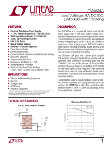 LTM4604A - Low Voltage, 4A DC/DC uModule with Tracking