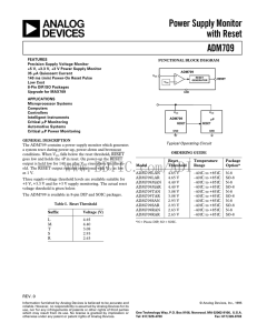 ADM709 数据手册DataSheet 下载