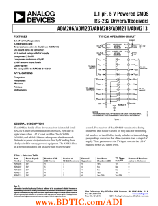 ADM208 数据手册DataSheet 下载