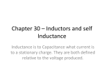 Chapter 30 Inductors and Self Inductance