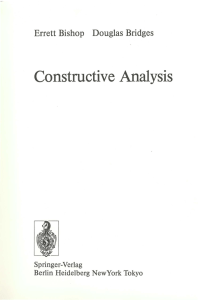 Constructive Analysis Ch.2