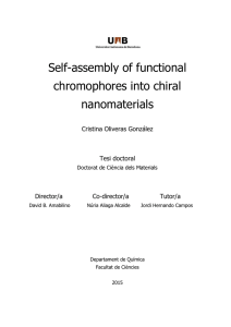 Self-assembly of functional chromophores into chiral nanomaterials