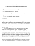 Chelometric Titration : The Determination of Water Hardness and Water Filtration