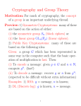 Cryptography and Group Theory