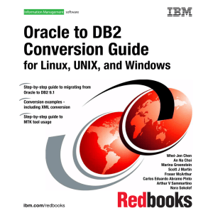 Oracle to DB2 Conversion Guide for Linux, UNIX, and Windows Front cover