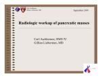 Radiologic Workup of Pancreatic Masses