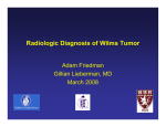Radiologic Diagnosis of Wilms Tumor