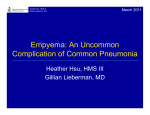 Empyema: An Uncommon Complication of Common Pneumonia