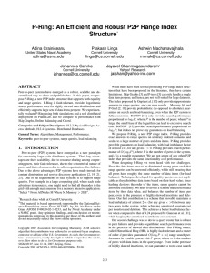 P-ring: an efficient and robust P2P range index structure