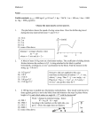 Midterm I  Solutions ρ