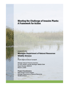 Meeting the Challenge of Invasive Plants: A Framework for Action