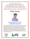 The 2013 IPRC Public Lecture in Climate Science