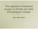 "The Response of Dissolved Oxygen to Climate and Other Anthropogenic Change"