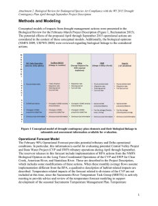 Attachment 2. Biological Review for Endangered Species Act Compliance with... Contingency Plan April through September Project Description