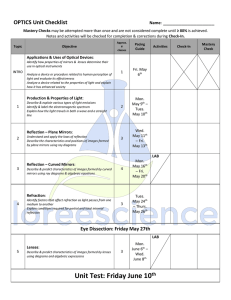 Student Checklist