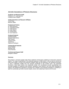 Ab-initio Calculations of Photonic Structures